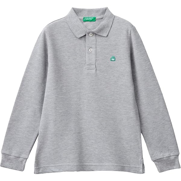 Suéter United Colors Of Benetton - 100% Algodón, Manga Larga, Color Azul, Talla M/L, Estilo Clásico