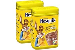 Nesquik Nestlé NESQUIK kakaohaltiges Getränkepulver, 2er Pack (2 x 900g)