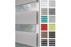 ‎HOME-VISION Home-Vision® DuoRollo Klemmfix, Doppelrollo ohne Bohren mit Klämmträgern, Rollos für Fenster und Türen (Grau, B65cm x H150cm)