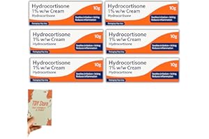 TDY STORE Hydrocortisone Cream 1% w/w Bite and Sting Cream, Mosquito and Bee Sting Treatment, Itchy Skin and Redness Solution, 6 x 10g Tubes - TDY Bundle Including Skin Relief Guide- Packaging May Vary