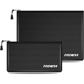 Fireproof Document Bag 2 Pack Fireproof Money Bag 34 x 25 cm and 11 x 15 cm for Valuables Fireproof and Waterproof