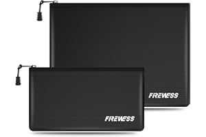 FIREWESS 2 Porte - Documents Ignifuges, 34 x 25 cm et 28 x 15 cm, Pochette Etanche Document, Pochette Anti Feu, Pour objets de valeur, Résistant au feu et à l'eau, Sûre Pour