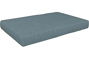 POKAR Palettenkissen Palettenauflagen mit abnehmbarem Bezug Palettenauflage Palettenmöbel Palettensofa, Sitzkissen 120x80, Blau