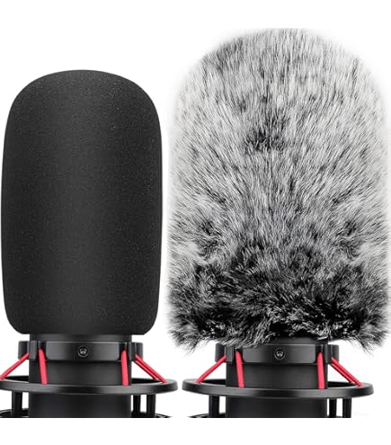 2 Filtri Schiuma Per Microfono HyperX SoloCast - Anti-Pop E Antivento - Nero - Foto 5