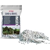 Amtra Gravel Noa, Natural Gravel for Aquariums, Decorative Floor, Thick White Grains 4-8 mm, Format 11 lbs