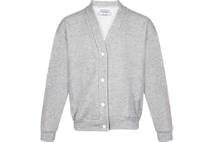 INDX-Clothing Girls School Fleece Cardigan Uniform Sweatshirt Uniform Smart School wear Age 2-3 to 13-14