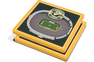 YouTheFan NFL 3D Team StadiumViews 4x4 Coasters - Set of 2