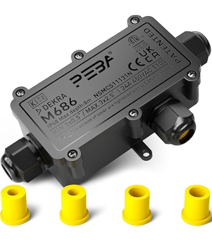 Wasserdichte Kabelverbinder IP68 5-polig - Für 9-14mm Kabel Im Garten & Outdoor