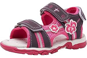 Ahannie Mädchen Outdoor Sportsandalen, Klettverschluss Sommer Freizeit Sandalen für Mädchen, Kinder Riemchensandalen