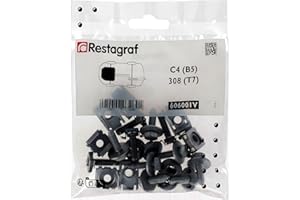 Restagraf - Kit de Fixations pour Carénage Sous Moteur C4 (B5), 308 (T7) - Kit Complet pour Réparation ou Remplacement - Réf. 606001V