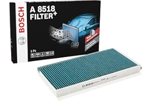 BOSCH AUTOMOTIVE Bosch A8518 - Filtre d'habitacle anti-odeurs et anti-bactérien Filter+ - filtre à poussière et à Pollen