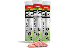 Science in Sport Hydro Electrolyte Tablets 60 pcs. Berry – Vegan & Gluten-Free, Ideal to Promote Hydration and Maintain Electrolytes Balance (Packaging May Vary)