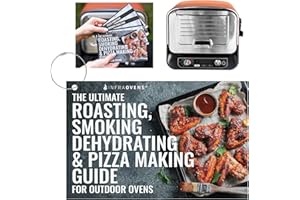 INFRAOVENS Kochanleitung Zubehör für Ninja Woodfire Pizzaofen, 8-in-1 Outdoor Ofen, Smoker BBQ Holzfeuer Wasserdicht Spickzettel für OO100 OO101 OO101B Elektroofen, Pellet Pizza Stein Zubehör