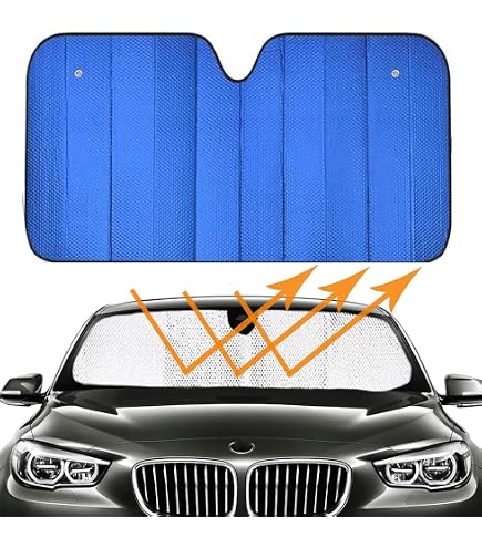 SKTU Parasole per parabrezza compatibile con B*M*W X3 G01 2021-2024 Interno Pieghevole Copertura parabrezza