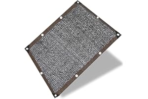 QWNDTIE Telone Ombreggiante Nero Rete con Occhielli, in Tessuto,6-Pin Crittografia Protezione,per Serra Giardino Pergola(Color:black,Size:3x4m/9.84x13.12ft)