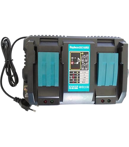 DC18SF 14,4V-18V Ladegerät für akita Akku ASUNCELL 3A 4 Port Ersatz