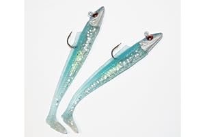 Sidewinder Rattleback Sandeels 4inch - 25grm Blue/Glitter