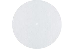 Dynavox Nakładka na talerz PM2 na gramofon, filc antystatyczny, średnica 30 cm, biały