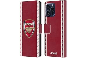 Head Case Designs Officially Licensed Arsenal FC Home 2022/23 Crest Kit Leather Wallet Case Compatible With Apple iPhone 16 Pro Max