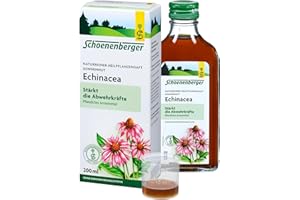 ‎SCHOENENBERGER Schoenenberger - Echinacea naturreiner Heilpflanzensaft - 1x 200 ml Glasflasche - stärkt die Abwehrkräfte - freiverkäufliches Arzneimittel