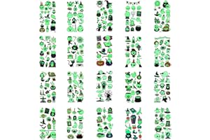 Linkbro 20 sztuk świecących tatuaży na Halloween, 200+ luminous Mixed Styles, Halloween, impreza dla dzieci, małe prezenty dla dzieci, chłopców, dziewczynek od 3 lat +