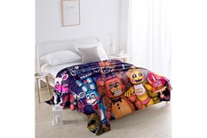 XINCHANGDA FNAF - Manta reversible para todas las estaciones, manta de microfibra suave y cálida para niños y niñas y adultos para sofá de cama y sofá