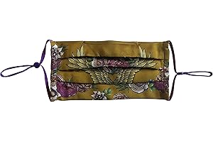 Anuschka Silk Face Masks - Comfortable Double-Layered Pleated Design - Reusable, Breathable & Adjustable