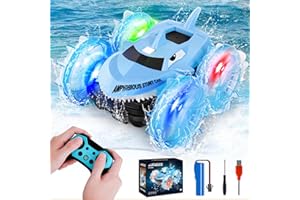 Toiyuen Coche Teledirigido Niños 3 4 5 6 7 8 Años, Juguetes Niños 3-12 Años 2.4GHz 4WD LED Monster Truck Regalo Niño Niña Hot Wheels