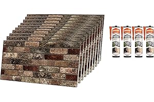 Izodekor - Lot de 10 panneaux muraux 3D en polystyrène - Avec 4 cartouches de colle Akfix 310 incluses pour la fixation - Tempête de sable