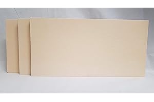 HS-KAMINE Set of 3 50 x 20 x 3 cm Schamottp Latte FIRE Bricks Chamotte Fireclay Fireplace Stove