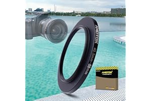AMOTOK 40.5mm a 58mm Adaptador de Lente de,Anillo Adaptador Paso hacia Arriba de Filtro de 40.5mm a 58mm,Compatible con Todos los Accesorios de Filtro de 58mm,Hecho de mecanizado CNC