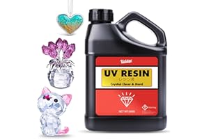 VIVIDYE Résine UV transparente 500 g – Résine UV dure solaire à durcissement rapide pour la fabrication de bijoux, l'artisanat – Sans odeur – Résine époxy UV sans bulles pour moules en résine, bijoux,