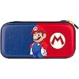 PDP Gaming Officially Licensed Switch Slim Deluxe Travel Case - Mario - Semi-Hardshell Protection - Protective PU Leather - Holds 14 Games and Console - Works with Switch OLED and Lite - Fine for Kids