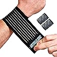 VITIBULANG 2 Pack Adjustable Carpal Tunnel Braces, Lightweight Wrist Wraps for Fitness Sports - Working Out, Sweat Absorbent Wristbands for Men
