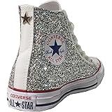 converse brillantini argento