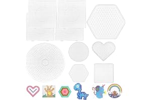 TZQFROCE 10 Pezzi Base Quadrata per Perline Pegboard - Perline da Stirare a Fusione per Modelli Divertimento Creativo