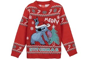CERDÁ LIFE'S LITTLE MOMENTS unisex - barn Jersey Punto Navideño Stitch Tröja
