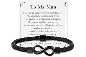 Merclix To My Man Bracelet Husband Gifts from Wife Boyfriend Gifts Valentines Gifts for Him Boyfriend Birthday Anniversary Christmas Gifts for Him I Love You Gifts for Him Gifts for Men Christmas