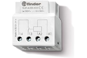 Finder 133182304300PAS Relais zum Einbau an der Dose/hinter der Steuertafel, 1 Schließer, 230 V AC, 12 A bei 250 V AC