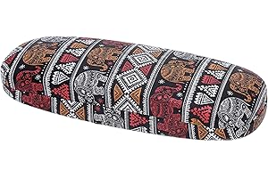 FLANACOM Boho etui na okulary Hardcase – designerska damska torebka na okulary z słoniem – twarda obudowa na okulary przeciwsłoneczne i okulary do czytania – etno przechowywanie okularów – styl boho – etniczny