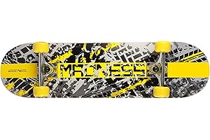 SPORTVIDA Skateboard adulte avec roulement à billes - Skateboard enfant à partir de 8 ans - En bois - Graphiques modernes - Équipement de sport pour skatepark et tricks sur rampe