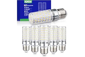 HOMEOW Lampadina LED E27 Luce Naturale 4000K, 16W 1600LM, Equivalenti a 150W Lampada Tradizionale, Lampadine E27 LED Mais Risparmio Energetico, Non Dimmerabile, AC 220-240V, Set di 6