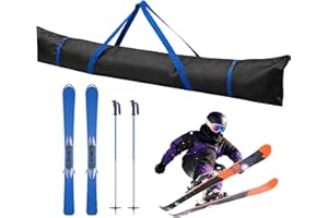 TIKYSKY Lot de 1 Sangles de Ski pour Le Transport de Skis, bandoulière réglable avec Support rembourré