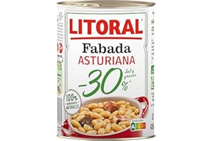 NESTLÉ LITORAL Fabada Asturiana -30% Sal y Grasa - Plato Preparado Sin Gluten - 420g