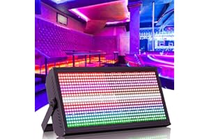 GdjRttk 200W Wallwasher Luz de Escenario, RGBW 768 LED Estroboscopica Iluminación de Escenario con DMX y Activación de Sonido para Discoteca DJ Bar Navidad Halloween Bodas