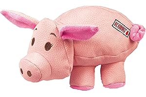 KONG - świnka Phatz - trwała pluszowa zabawka dla psa z piszczałką - dla średnich psów