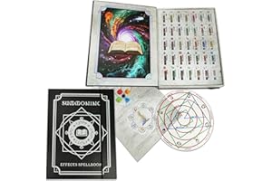 DOCTOR FRIKISTEIN Summoning Effects Spellbook | Accessorio per giochi di ruolo | 140 anelli di condizioni e magia + modello AOE