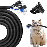 JAHOMFAI - Computer Cable 3m 19mm Adjustable Cable Duct Cable Sleeves Compatible with USB Cable, Power, Audio and Video