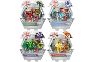 TOPTOYS2U BARGAIN BUNDLES Bakugan - Deluxe Collector Figure Bundles With 2x Cards & Coin In Each Pack - 4 Pack - Set 2