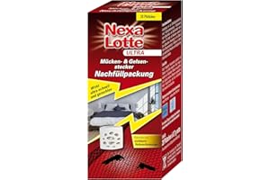 Nexa Lotte Ultra Mücken- & Gelsen-Stecker Nachfüllpack, gegen Mücken, Gelsen, Fliegen, Fruchtfliegen, etc, 20 Plättchen